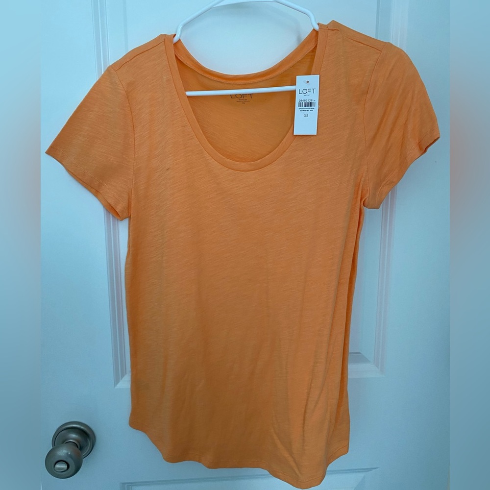 NWT Loft orange tee